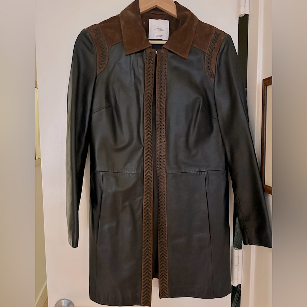 Mango Genuine Leather Jacket - image 1
